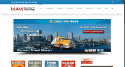 Desktop Screenshot of discountmiamimovers.com